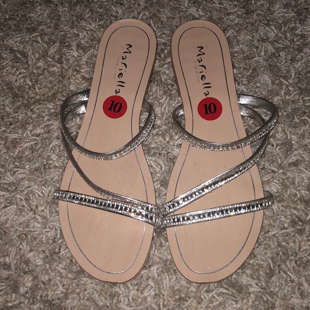 Silver sandals